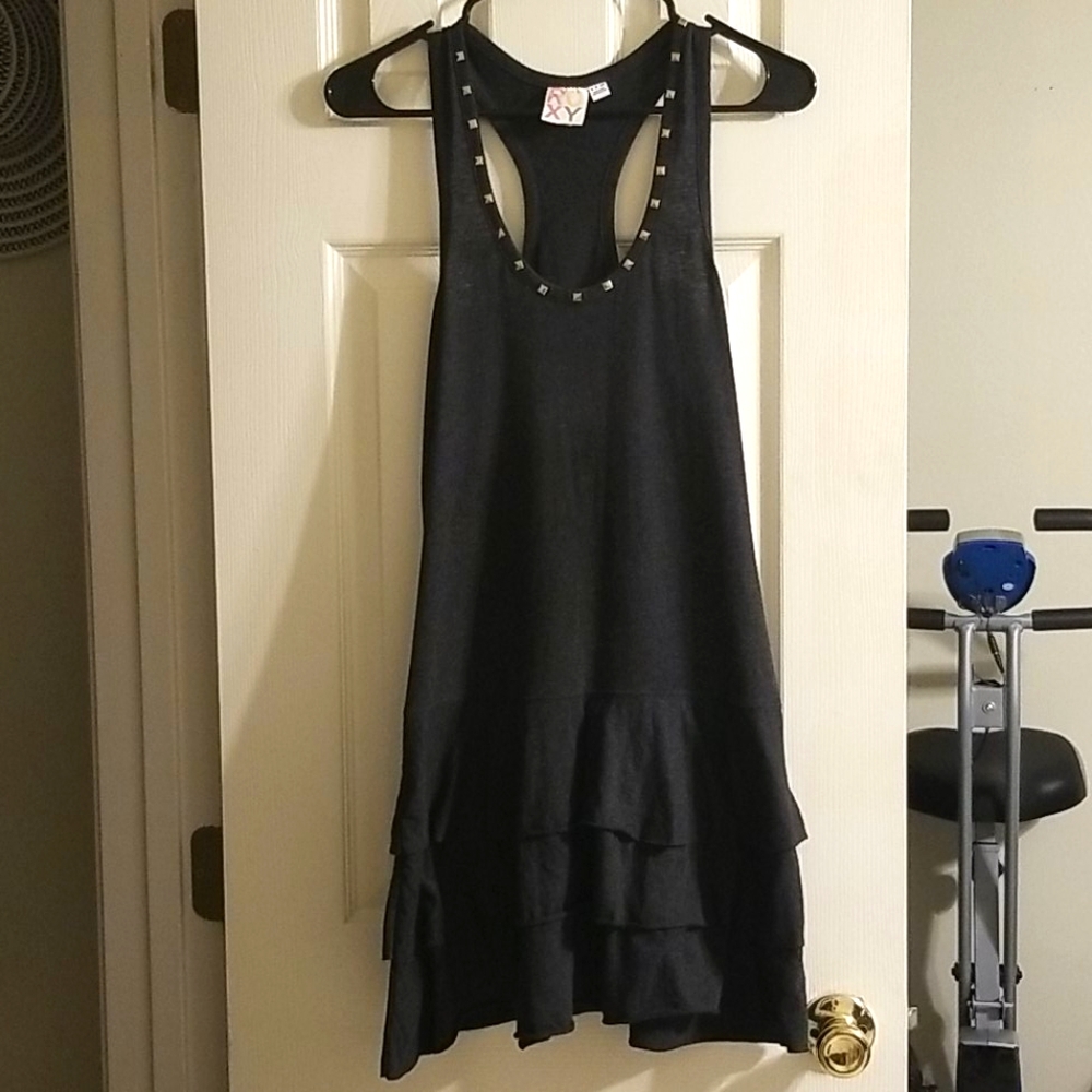 Reposh* Roxy Ruffle Dress with studs.